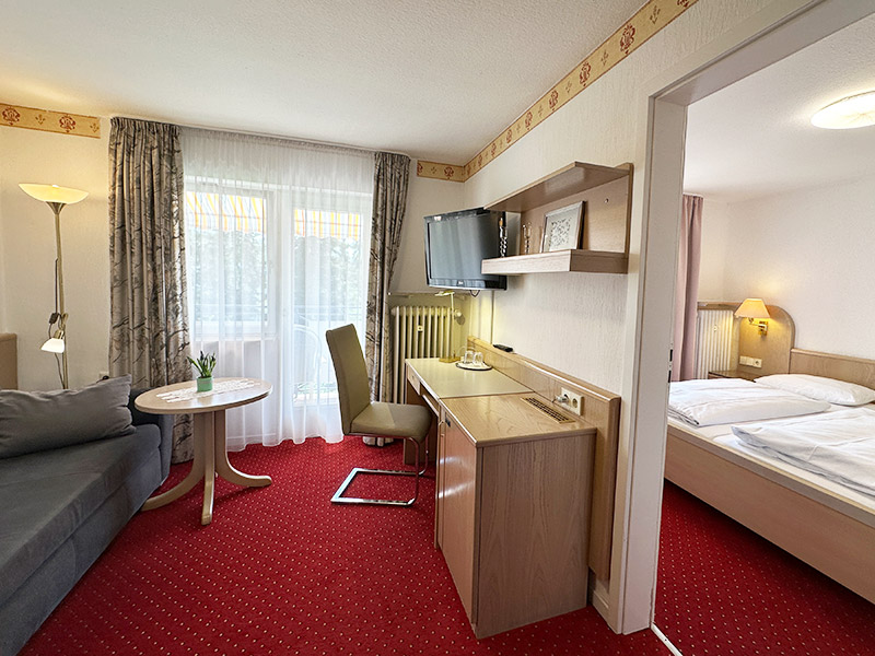 Kleine Suite mit Balkon